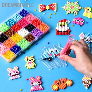 DreamCradle Kids Water Fuse Beads Kit Educational Puzzle DIY Colorful Game Toys for Boys Girls