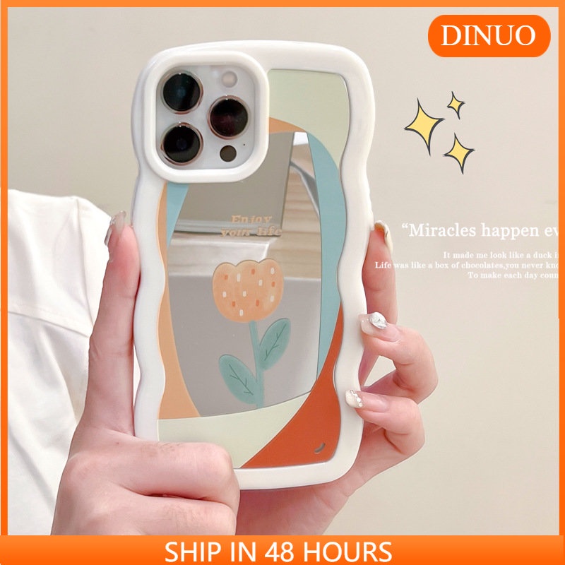 เคสโทรศัพท์มือถือ แบบใส ลายลูกไม้ สไตล์เกาหลี และญี่ปุ่น สําหรับ Iphone 14Promax 12 11Pro 6 7 8 PLUS-DINUO