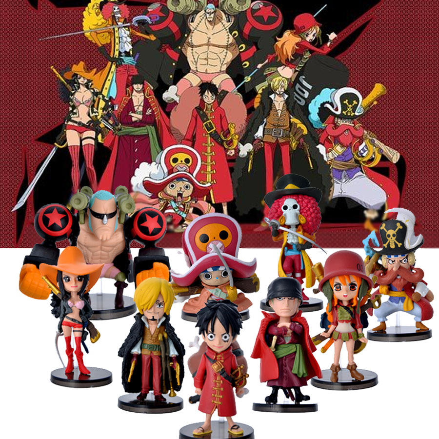 Set โมเดลวันพีช Straw Hat Pirates (Movie Z Ver.) Luffy Zoro Sanji Nami Robin Chopper Usopp Franky Br