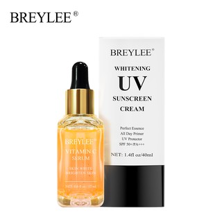 BREYLEE เซรั่มวิตามินซีครีมกันแดด Spf50 Pa++++ ไวท์เทนนิ่งบํารุงผิวหน้า