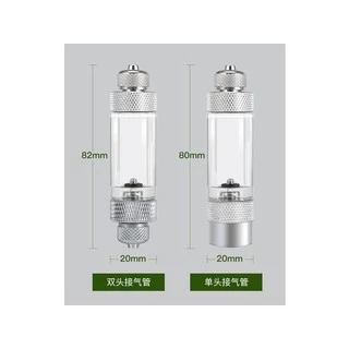นับฟองสำหรับนับปริมาณ Co2 ให้เหมาะสม แบบหัวเดี่ยว และหัวคู่เติมน้ำได้ไม้ต้องเปิด