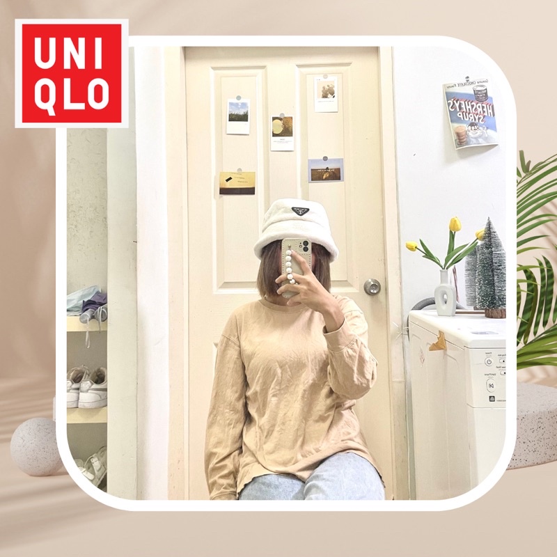 เสื้อยืดแขนยาว UNIQLO มือสอง #เสื้อมือสอง #UNIQLO #ยูนิโคล่