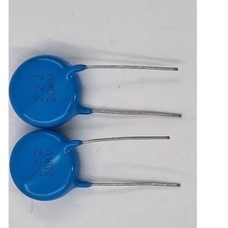 222 20KV ตัวเก็บประจุเซรามิกแรงดันสูงพิเศษเครื่องเชื่อมตัวเก็บประจุความถี่สูงพิเศษตัวเก็บประจุเซรามิก 222 20KV