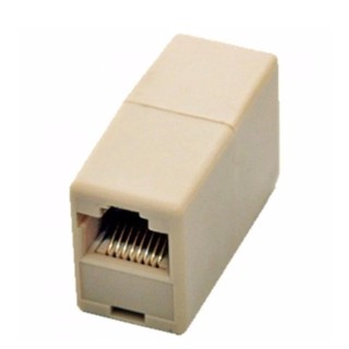 Jack Conector RJ 45 ตัวต่อความยาวสายlan (F/F) ตัวต่อกลางสายแลน เมีย/เมีย