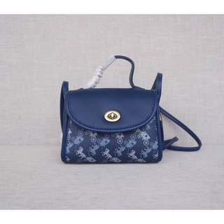 Coach lady mini blue colour กระเป๋าสะพายข้าง