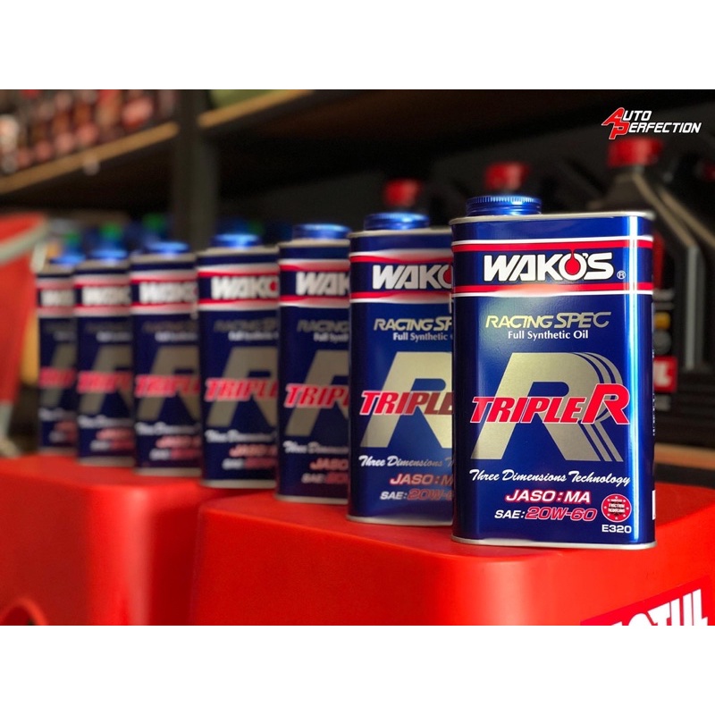 [รุ่นท๊อปสุด] Wako’s Racing Spec Triple-R 20w60 JASO:MA Fullsynthetic ...