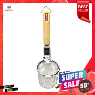 กระชอนสเตนเลส 4 นิ้ว V-ONE ด้ามไม้STAINLESS STEEL STRAINER 4" WITH WOODEN HANDLE V-ONE