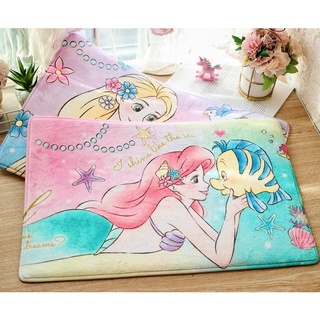 [พร้อมส่ง] พรมปูพื้น/พรมเช็คเท้า ลาย แอเรียล Ariel / ราพันเซล Rapunzel