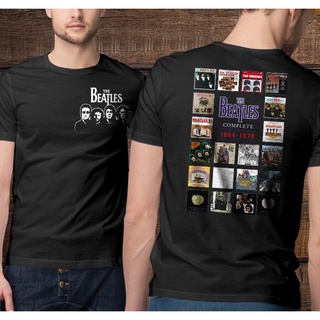 เสื้อยืดแขนสั้นลําลอง ผ้าฝ้าย 100% พิมพ์ลาย The Beatles Abbey Road Rubber Soul John Lennon Paul Mccartney สําหรับผู้ชาย