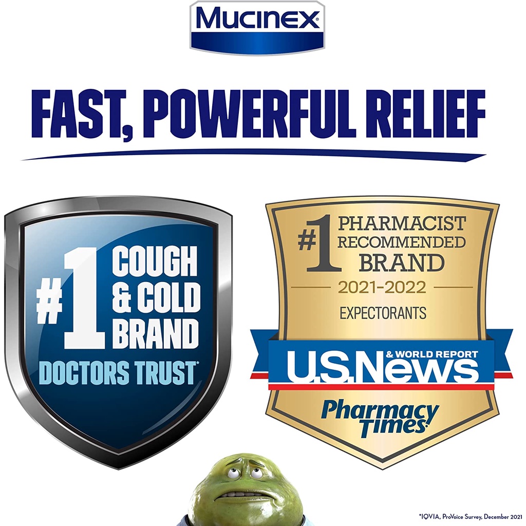 ละลายเสมหะ สูตรเข้มข้น Mucinex และ Mucinex DM ขายดี1 จากอเมริกา ...