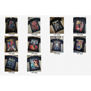 เสื้อยืด Spiderman DeadPool Halloween Ironman Joker Pub G Harley Quinn The Beatles The nurses BlackTimber S M L XL XXL