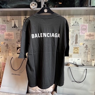 B บีบี Balen 2000-2022 Medium Logo Print Embroidered Tshirt (เกรดพรีเมี่ยม 99% พร้อมส่ง) บาเลน ลายปัก ลายสกรีน