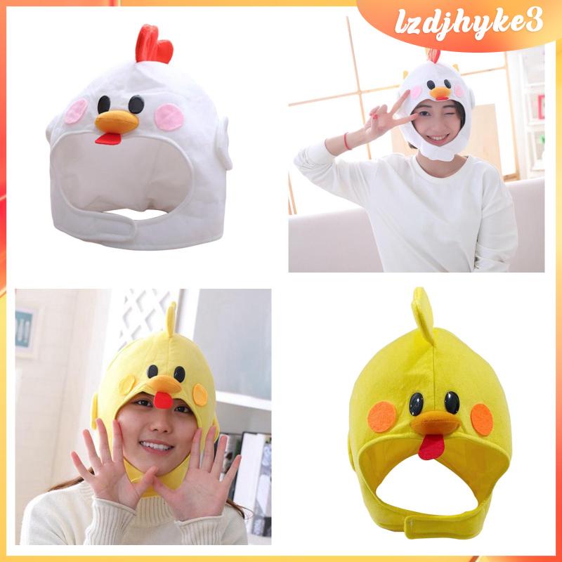 [lzdjhyke3] หมวกไก่ หมวกเครื่องแต่งกายตลก สําหรับคอสเพลย์ พร็อพถ่ายเซลฟี่ คริสต์มาส