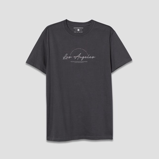 Grandness เสื้อยืด Luxury ลายกราฟิก รุ่น LX542 ( สีเทา )