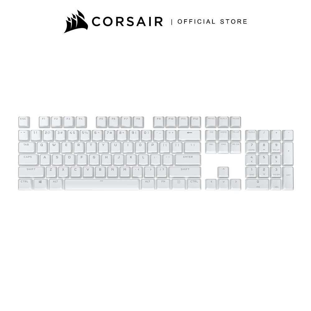 CORSAIR Keyboard Accessories GAMING PBT DOUBLESHOT PRO KEYCAP MOD KIT ARCTIC WHITE US CH