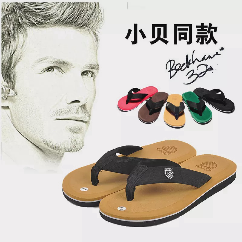 Beckham slippers Fashion shoes flip flops men's slippers sandals beach shoes Sandal Sepatu Pria  San