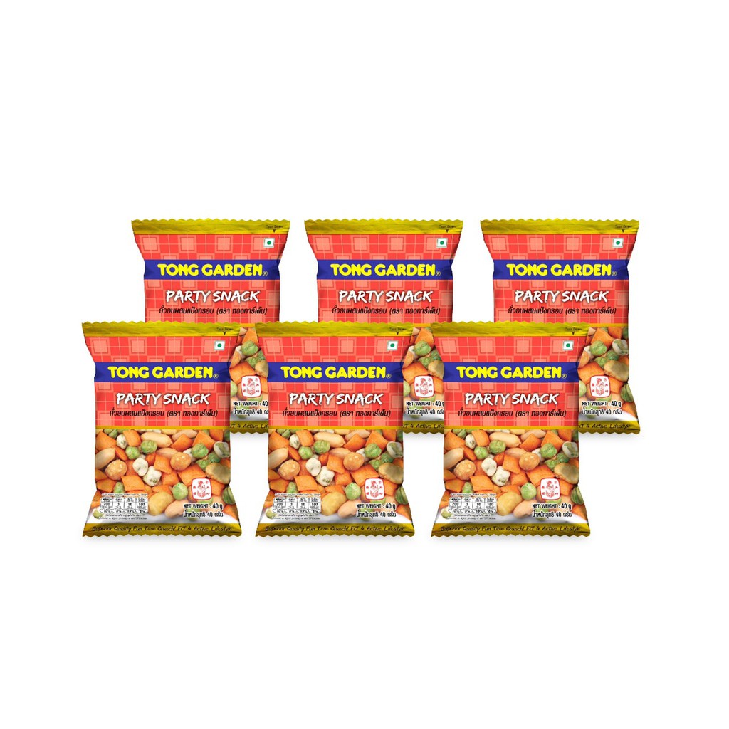 Tonggarden ถั่วอบผสมแป้งกรอบ 40 กรัม (แบบแพ็ค)