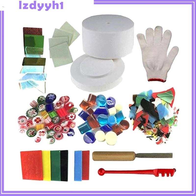 ชุดเครื่องประดับแก้ว Fusing ไมโครเวฟ 10x ใช้ในบ้าน DIY เครื่องมือ