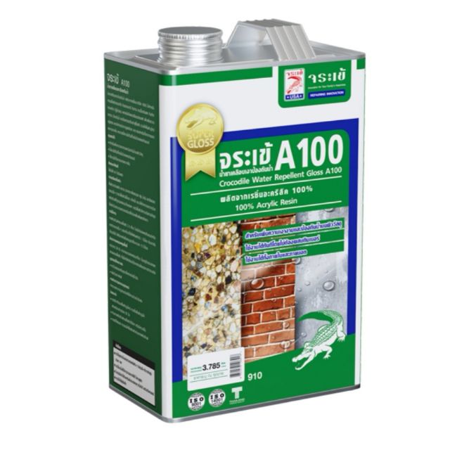น้ำยาเคลือบเงา​ ป้องกันน้ำ​ จระเข้​ A100