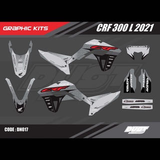 สติ๊กเกอร์วิบาก Honda CRF 300L 2021 ทั้งคัน Graphic kit สติ๊กเกอร์เคลือบเงา สุดคุ้ม