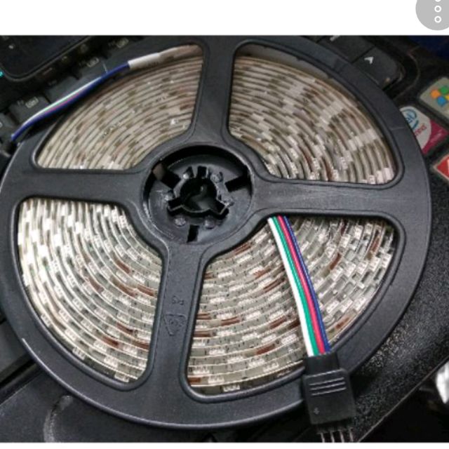 แถบ led RGB พร้อมการควบคุม 3528 ไม่มีไฟ 12v