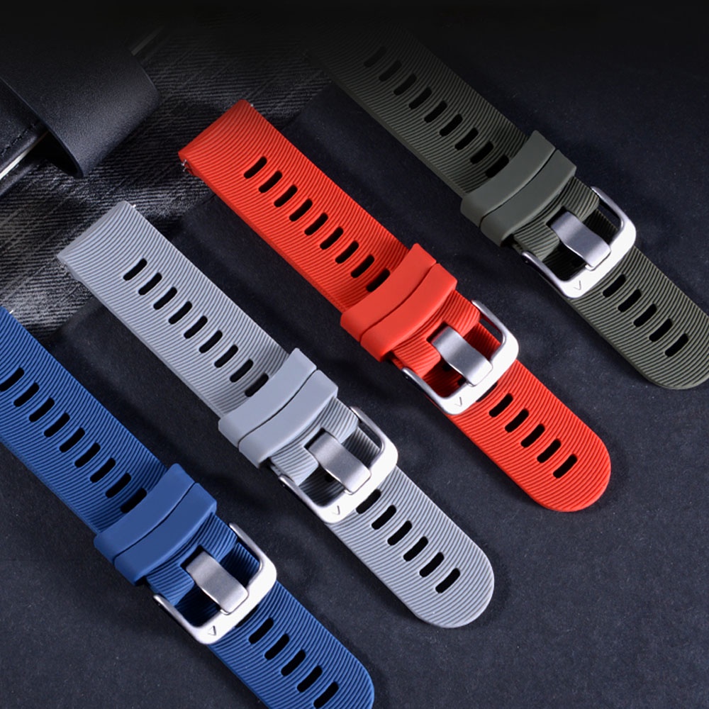 สายนาฬิกาข้อมือซิลิโคน 20 มม. แบบเปลี่ยน สําหรับ Xiaomi รูปที่ 8