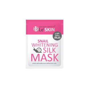 โปรโมชั่น : เลอสกิน สเนล ไวท์เท็นนิ่ง ซิลก์ 25 มล. มาสก์หอยทาก หน้าใส LeSKIN Snail Whitening Silk Mask