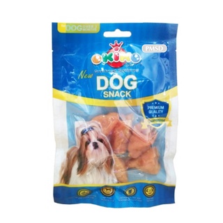 ขนมสุนัข Okiko Dog Treats เนื้อไก่และกระดูกอ่อน ชนิดบรรจุ 7 ชิ้นต่อห่อ x 3 packs