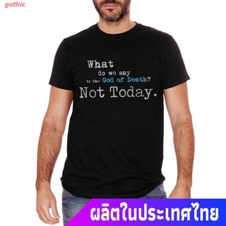 gothic เสื้อยืดกีฬา Top Quality Tshirts T Shirt Men Game Of Thrones Arya Stark Got Not Today Mother Of Dragons Summer Fu