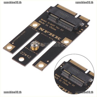 【SUNSHINE33】อะแดปเตอร์ M.2 NGFF เป็น mini pci-e (pcie+usb) สําหรับ m.2 wifi บลูทูธ