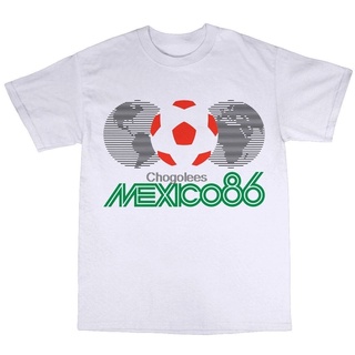 เสื้อยืดลําลอง แขนสั้น พิมพ์ลาย Mexique 86 Coton Coupe Du Monde 1986 เข้ากับทุกการแต่งกาย สําหรับผู้ชาย 174238