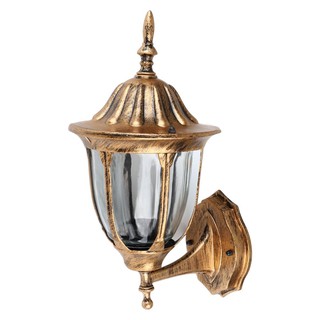 Outdoor branch lights OUTDOOR WALL SCONCE INOVA UW016 CLASSIC ALUMINIUM/GLASS ANTIQUE BRASS External lamp Light bulb ไฟก