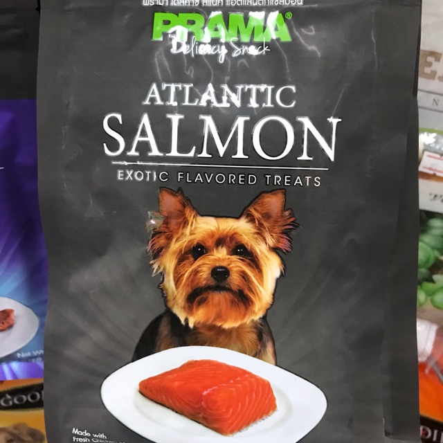 ขนมสแนคสุนัข PRAMA SALMON 70g