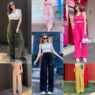 BA028 TARA Long pants กางเกงขากระบอก ทรงคลาสสิค ผ้าดี ใส่สบาย ไม่ร้อน