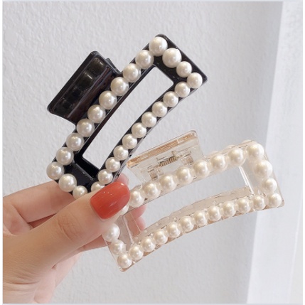 Yomi Simple French Atmosphere Girl Pearl Hairpin ที่ด้านหลังหัว Grip เกาหลี Simple Hair Grip