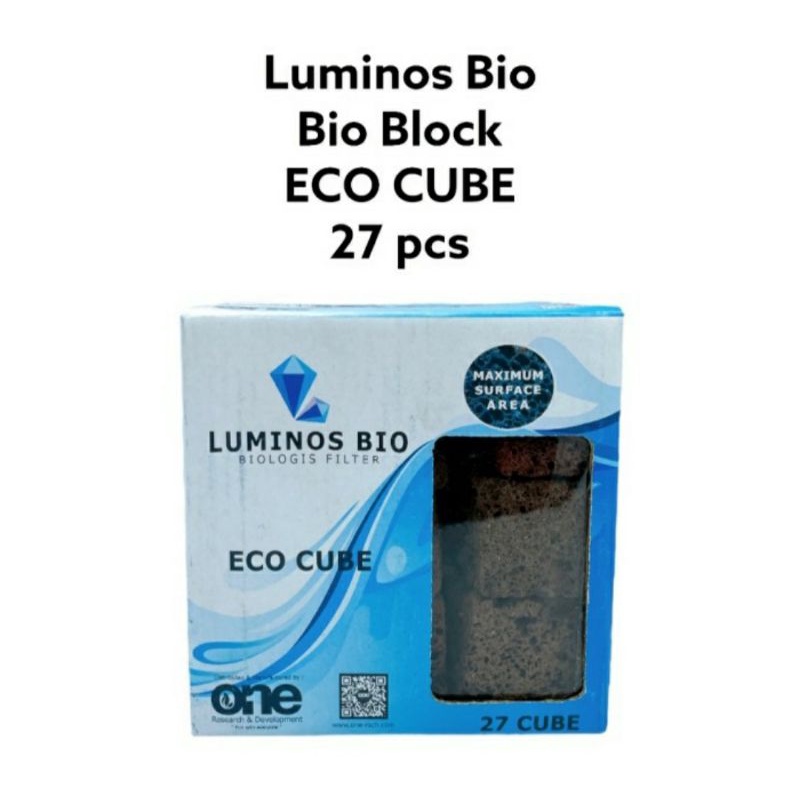 BIO BLOCK ECO CUBE LUMINOS BIO MEDIA FILTER AQUARIUM