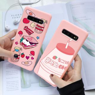 เคสโทรศัพท์มือถือแบบนิ่ม ลายน่ารัก สีชมพู สําหรับ Samsung Galaxy Note 8 Note 9 Note 10 S10 S10e S20 Plus S21 Ultra S6 S6 Edge S7 S7 Edge S8 S8 Plus S9 S9 Plus