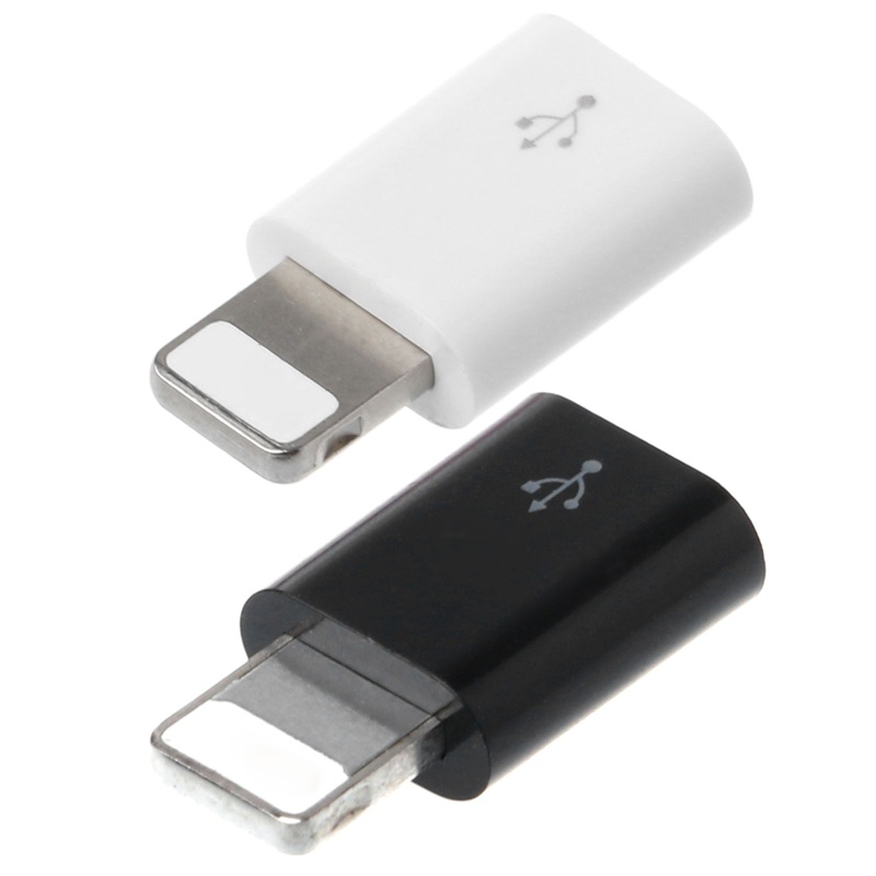 HIk 8-Pin Male to Micro USB Female Adapter Converter Connector สําหรับโทรศัพท์มือถือแท็บเล็ต