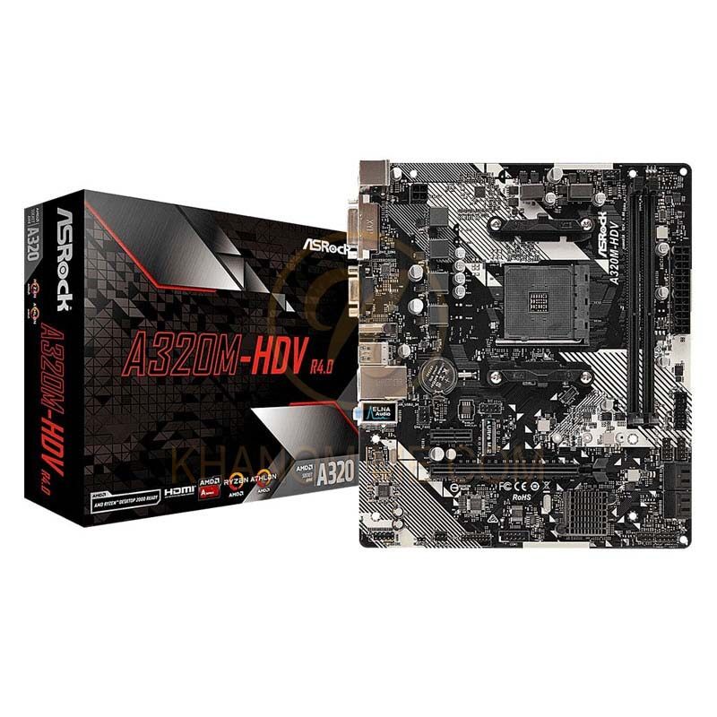 MAINBOARD (AM4) ASROCK A320M-HDV R4.0