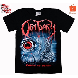 เสื้อยืดคอกลมเสื้อวง Obituary SP-324 เสื้อวงดนตรี เสื้อวงร็อค เสื้อนักร้องS-4XL