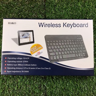 Hako wireless keyboard !! คีย์บอร์ดไร้สาย รองรับแป้นภาษา ไทย,อังกฤษ