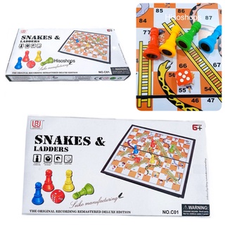 SNAKE AND LADDERS GAME เกมส์บันไดงู เกมส์กระดานสนุกสนาน สร้างกิจกรรมในครอบครัว Toy world