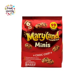 Maryland Cookies Chocolate Chip Minis 6 Bags 118.8G แมริแลนด์ คุกกี้ ช็อกโกแลตชิพ มินิ 6 ถุง 118.8 กรัม