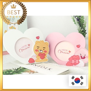 [KAKAO FRIENDS] Heart Wood Frame RYAN APEACH│Picture Photo Frames Storage Holder Stand Cradle เอพีช และ ไรอัน