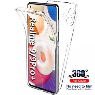 เคสโทรศัพท์มือถือแบบใส กันรอยหน้าจอ 360 องศา สําหรับ Realme 9 Pro Plus 9i 8i GT Master C21Y C25Y OPPO Find X5 X3 Lite X3 NEO A73 A54 A16 A16S A54S A36 A55 A94