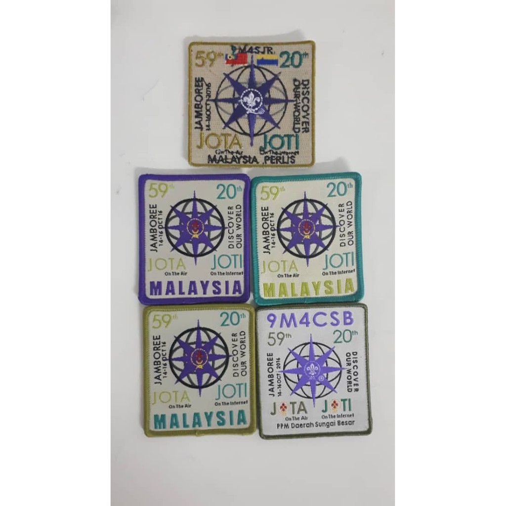 59TH JOTA 20TH JOTI SCOUT 5 ชิ้น BADGES