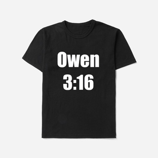 เสื้อยืดผ้าฝ้ายพิมพ์ลายแฟชั่น เสื้อยืดลําลอง แขนสั้น พิมพ์ลายกราฟฟิค Owen 3 : 16 ขนาดใหญ่ สวมใส่สบาย สไตล์คลาสสิก สําหรั