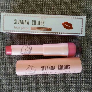 ลิปสติกเนื้อครีมกึ่งแมท์ sivanna creamyMatte lipstick แท่งลายหมีน่ารัก