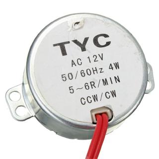 DIYMORE | TYC-50 AC 12V 50 / 60Hz มอเตอร์ซิงโครนัส 5 / 6RPM …
