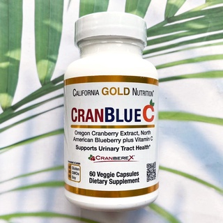 80% OFF Sale!!! EXP:06/23 CranBlueC Cranberry Blueberry Vitamin C 60 Veggie Capsules (CGN) บำรุงระบบทางเดินปัสสาวะ